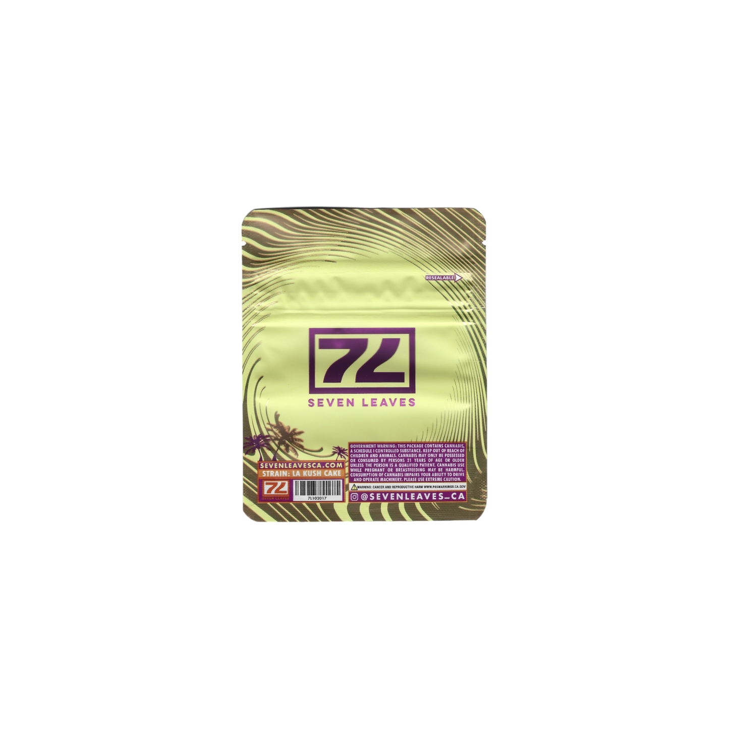 10x 7L LA KUSH CAKE Mylar Bag 3,5g - Leer